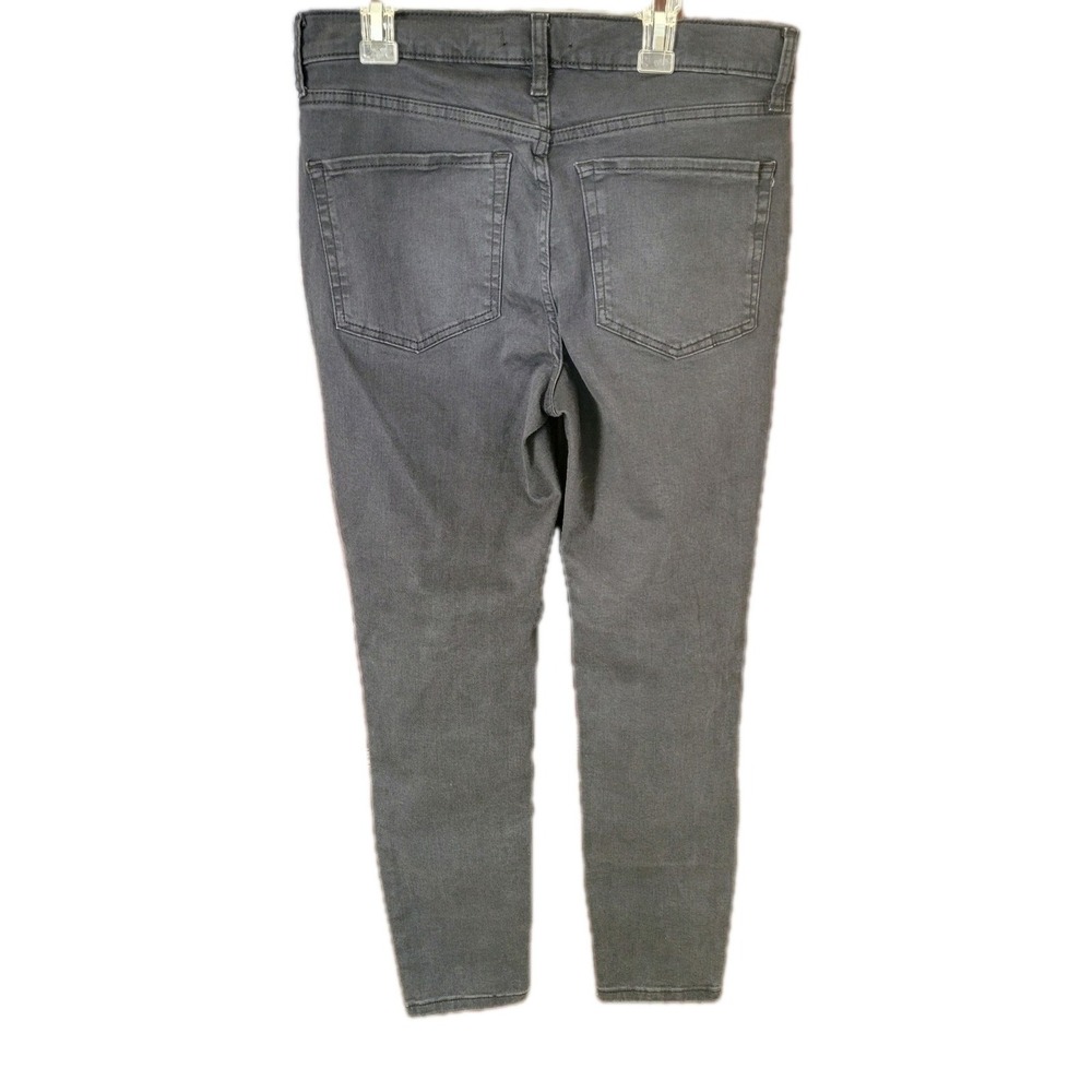Women's We The Free Free People Distressed Black Wash Skinny Jeans ‎ 30 New Rip - Picture 5 of 10